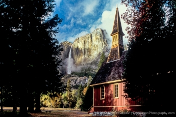 Yosemite Falls and Chapel