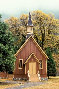 Yosemite Chapel in Fall