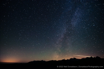 Milky Way and Meteor