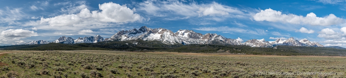 Sawtooth Mountains Panorama