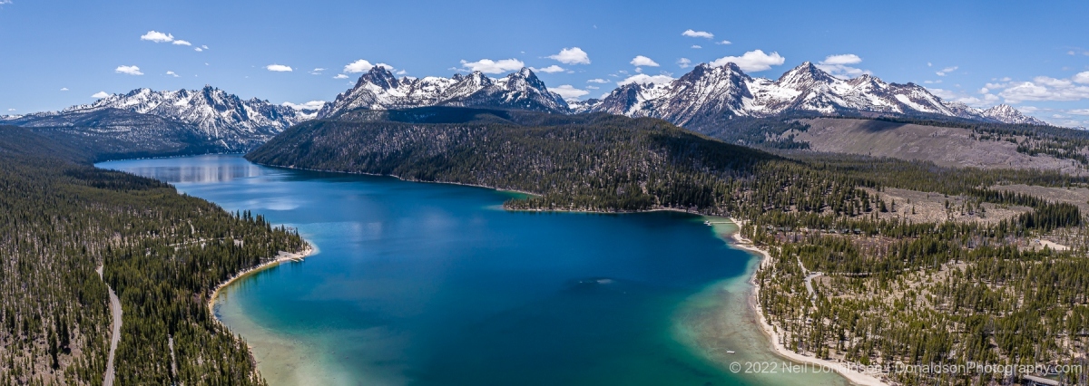 Redfish Lake Aerial