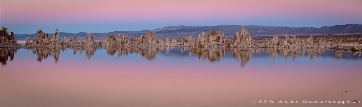 Mono Lake Sunset Panorama